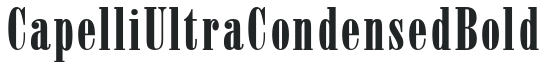 CapelliUltraCondensed Bold preview