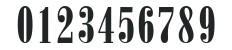 CapelliUltraCondensed Bold numbers preview