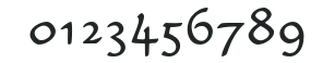 CarlinScript LT Std Light numbers preview