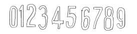 Cartoon East Outline numbers preview