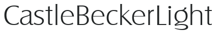 Castle_Becker_Light letters preview