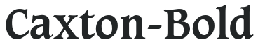 Caxton-Bold letters preview