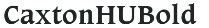 Caxton HU Bold letters preview