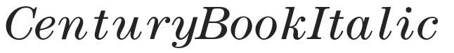 CenturyBookItalic preview