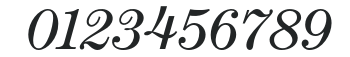 CenturyBookItalic numbers preview