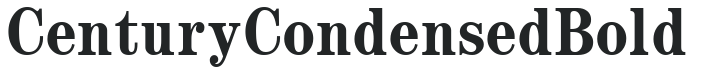 Century Condensed Bold preview