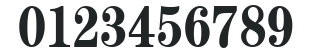 Century Condensed Bold numbers preview
