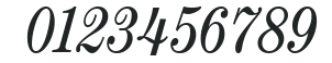 Century Condensed Italic numbers preview