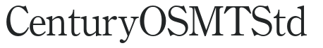 CenturyOSMTStd letters preview