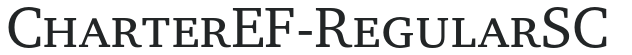 CharterEF-RegularSC letters preview