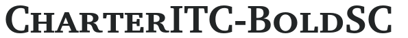 CharterITC-BoldSC preview