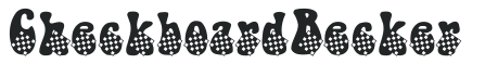 Checkboard Becker letters preview