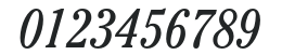 Cheltenham-BookCondItalic numbers preview