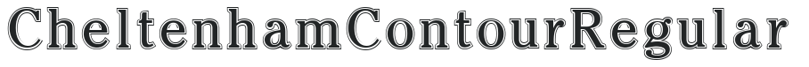 Cheltenham Contour Regular preview
