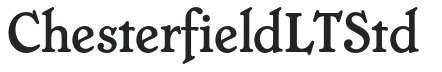ChesterfieldLTStd letters preview