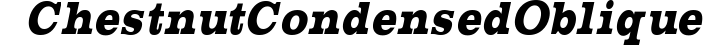 ChestnutCondensed Oblique preview