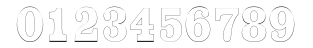ChestnutOutlineCondensed numbers preview