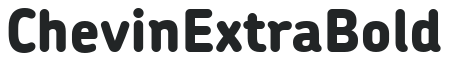 ChevinExtraBold letters preview