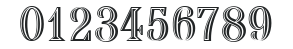 Chippendale Regular numbers preview