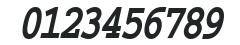 Chisel-Condensed Italic numbers preview
