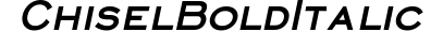 Chisel Bold Italic preview