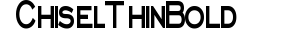 Chisel Thin Bold preview