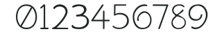 ChitownScript Light numbers preview