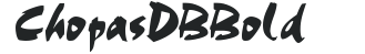 ChopasDB Bold preview