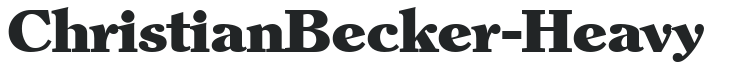 ChristianBecker-Heavy letters preview