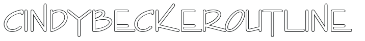 CindyBeckerOutline letters preview