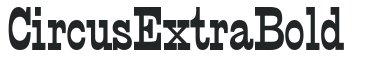 CircusExtraBold letters preview