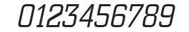 City Italic numbers preview