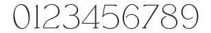 Classic Roman Light AT numbers preview