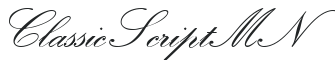 Classic Script MN letters preview
