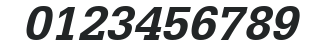 Classic Typewriter Bold Italic numbers preview