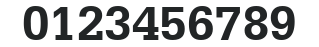 Classic Typewriter Bold numbers preview
