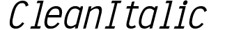 Clean Italic preview