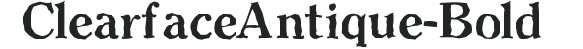 ClearfaceAntique-Bold preview