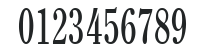 ClearfaceOldStyleCond-Regular numbers preview