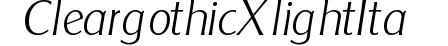 Cleargothic-XlightIta preview