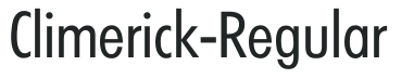 Climerick-Regular letters preview