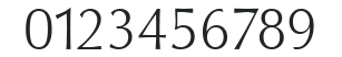 Columbia-Serial-ExtraLight-Regular numbers preview
