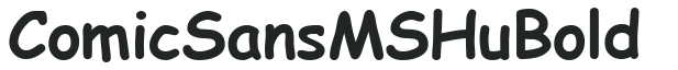 Comic Sans MS Hu Bold letters preview