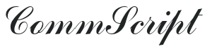CommScript letters preview