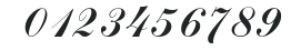 CommScriptTT Italic numbers preview