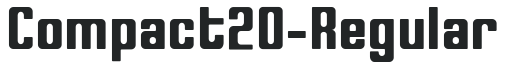 Compact20-Regular letters preview