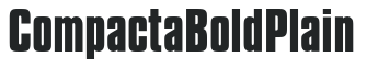 CompactaBoldPlain letters preview