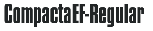 CompactaEF-Regular letters preview