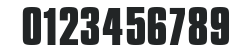 CompactaICG-Bold numbers preview