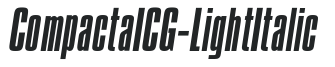 CompactaICG-LightItalic preview